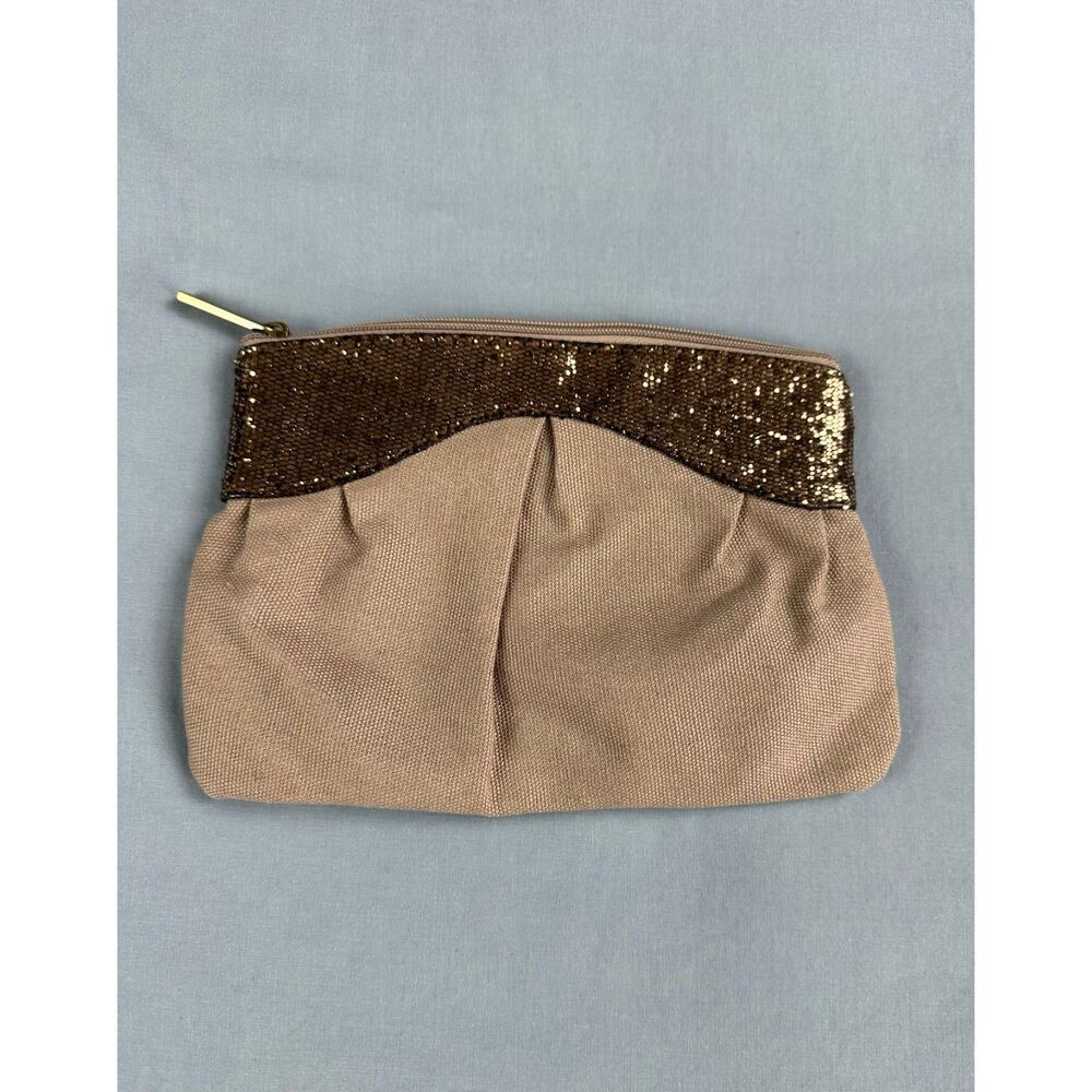 Guerlain Women's Shimmery Cosmetics Make-up Bag